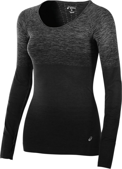 asics lady seamless long sleeve running top asics lady seamless long sleeve running top