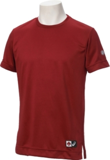 送料無料 Tシャツ半袖 Ｗレッド メンズ_XA218Xの画像