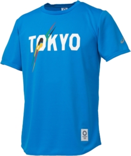 送料無料 Tシャツ（東京2020オリンピックエンブレム） ブルー メンズ_XA239Xの画像