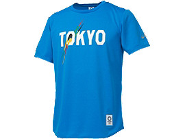 送料無料 Tシャツ（東京2020オリンピックエンブレム） ブルー メンズ_XA239X画像