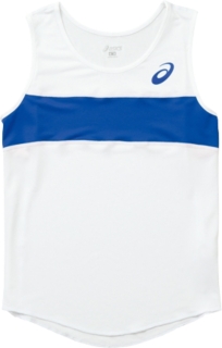 送料無料  W'Sランニングシャツ ホワイトxブルー レディース_XT2035